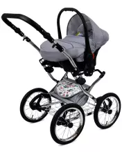 Babylux Margaret Exclusive Art.286181 Mint Klassikaline 3-ühes lapsevanker