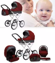 Babylux Rosso Art.286216 Klassikaline 3-ühes lapsevanker