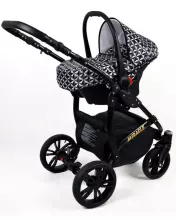 Babylux Miracle Art.286329 Light Grey Universal 3-in-1 stroller