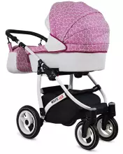 Babylux White Lux  Art.286335 Grey Marble Universal 3-in-1 stroller