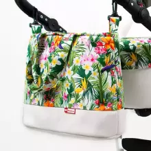 Babylux Tropical Art.286427 Mint Parrots Universal 3-in-1 stroller