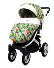Babylux Tropical Art.286428 Pansies and Roses Universal 3-in-1 stroller