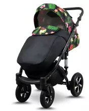 Babylux Sky Lark Art.286437 Grey Flex Hibiscus  Universal 3-in-1 stroller
