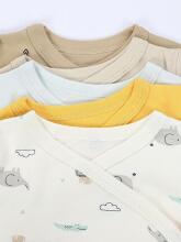 La Bebe™ Long-Sleeved Wrap Shirt for Newborn (1 pc), Art.024644, Size 50, 100% Cotton
