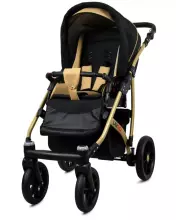 Babylux Largo Art.286477 Black Red Universal 3-in-1 stroller