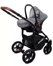 Babylux Optimal Art.286497 Grey Flex Universal 3-in-1 stroller
