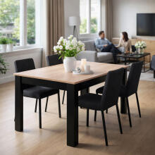Köögilaud neljale inimesele 120x80 cm Sonoma tamme ModernHome