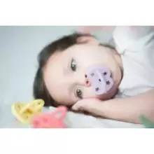 Hevea Natural Rubber Pacifier  Art.216121 Pale Butter  Natural Rubber Pacifier