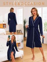 Italian Fashion Women Bathrobe Long Sleeve Art.286671 Wine Red  Maternity robe