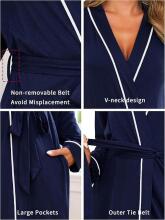 Italian Fashion Women Bathrobe Long Sleeve Art.286674 Navy  Sünnitusmantel