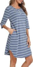 Italian Fashion Night Dress Art.286680 Pink Maternity/Nursing Nightgown