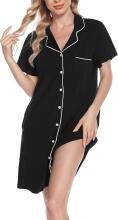 Italian Fashion Nightdress Art.286687 Light Grey Ночная рубашка для беременных / кормления на пугвицах
