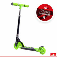 Core Foldy Kids Scooter Art.CRE-FLD-KS-BG Green Kaherattaline tõukeratas