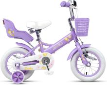 Glerc Kids Bike Wheels Collas 12'  Art.287139 Violet  Laste kaherattaline jalgratas lisaratastega