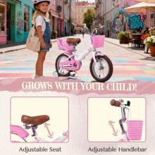 Glerc Kids Bike Wheels Collas 14'  Art.287152 White  Laste kaherattaline jalgratas lisaratastega