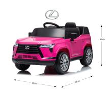 MILLY MALLY 6942 Akujõul töötav sõiduk Lexus GX550 Roosa