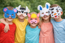 Farm animal mask Art.9675 Vildist karnevalimask
