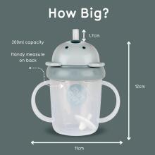 Tum Tum Baby Cup Art.287559 Grey Koala Beebipudel kõrrega, 200 ml, lastele alates 6. elukuust