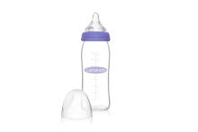 Lansinoh GLASS Feeding Bottle with NaturalWave® Teat  Art.77250 Glass Feeding Bottle 240 ml + Natural/Wave Nipple