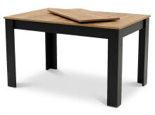 Kokkupandav ristkülikukujuline laud 120-160x80 cm kööki või söögituppa 4-6 inimesele, tamme craft