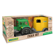 WADER 35023 Taluniku traktor hobuse haagisega karbis