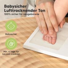 Baby Handprint and Footprint Maker Set Art for Baby Art.288166 Pink Kolmekordne puitraam
