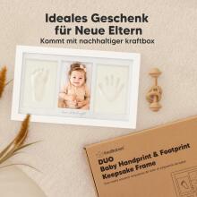 Baby Handprint and Footprint Maker Set Art for Baby Art.288166 Pink Kolmekordne puitraam