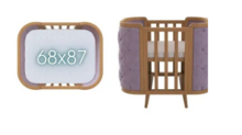 La Bebe™ Boho Bed Art.288283  Laste poroloonmadrats 68x87x7cm (Ühildub Ingvartiga)
