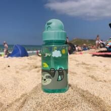 Tum Tum Watter Bottle Art.288460 Sloth Stanley Kaasaskantav joogitops kõrrega 400 ml.