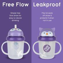 Tum Tum Baby Cup Art.288462 Olivia Owl Beebipudel kõrrega, 200 ml, lastele alates 6. elukuust