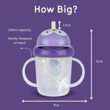 Tum Tum Baby Cup Art.288462 Olivia Owl Beebipudel kõrrega, 200 ml, lastele alates 6. elukuust
