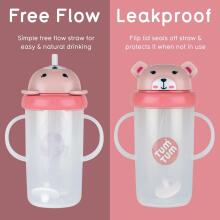 Tum Tum Baby Cup Art.288465 Bear Beebipudel kõrrega, 300 ml, lastele alates 6. elukuust