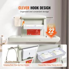 Kidsworld Removable Changing Table  Art.288487 White Mähkimislaud (seinale kinnitatav)