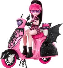 Monster High Draculaura – Scare-Cruiser roller koos Count Fabulousiga
