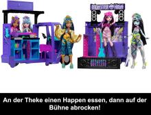 Monster High Draculaura Fangtastic Food Truck – 2-ühes lava ja köögiga mängukomplekt