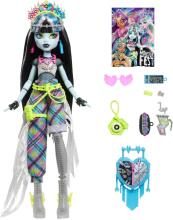 Monster High Frankie Stein nukk – festivalilook ja aksessuaarid