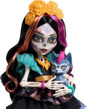 Monster High Skelita Calaveras nukk – värvikas papel picado stiil