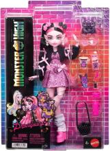 Monster High – Draculaura nukk roosas kleidis ja mustas kardiganis