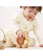 VIGA Bead Maze on Wheels – Hedgehog 12M+