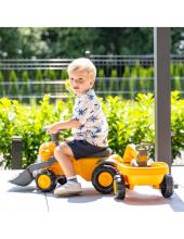 FALK Ride-On Komatsu traktor ekskavaatorikopa ja haagisega vanusele 1-3