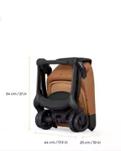 Mima Miro Compact Travel Stroller Art.289928 Mocha stroller
