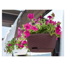 Rippuv lillepott Natural &Oslash;30x14.5cm tumepruun