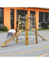 KLASSIKALINE MAAILM EDU Puitramp Playground Sild