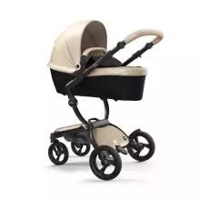 Mima Xari Max Art.290219 Black/Snow White Exclusive set: stroller unit, chassis and carrycot