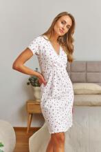 Doctornap  Cotton Night Dress Art.TCB.7449.ROSES_KISS.S.01 Cotton nightgown for pregnant/nursing