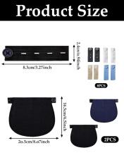 Kidsworld Waistband extensions Art.290387 Komplektis 10 reguleeritavat nööpidega vööpikendust, mis sobivad nii meestele kui ka naistele.