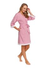 Dobranocka Art.SWW.7461.BLUSH_ROSE Puuvillane hommikumantel rasedatele naistele