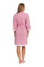 Dobranocka Art.SWW.7461.BLUSH_ROSE Puuvillane hommikumantel rasedatele naistele