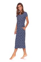 Doctornap  Cotton Night Dress Art.TM.4119.DEEP_BLUE Хлопковая ночная рубашка для беременных/кормления
