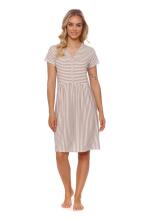 Doctornap  Cotton Night Dress Art.TCB.9928.STRIPES Cotton nightgown for pregnant/nursing